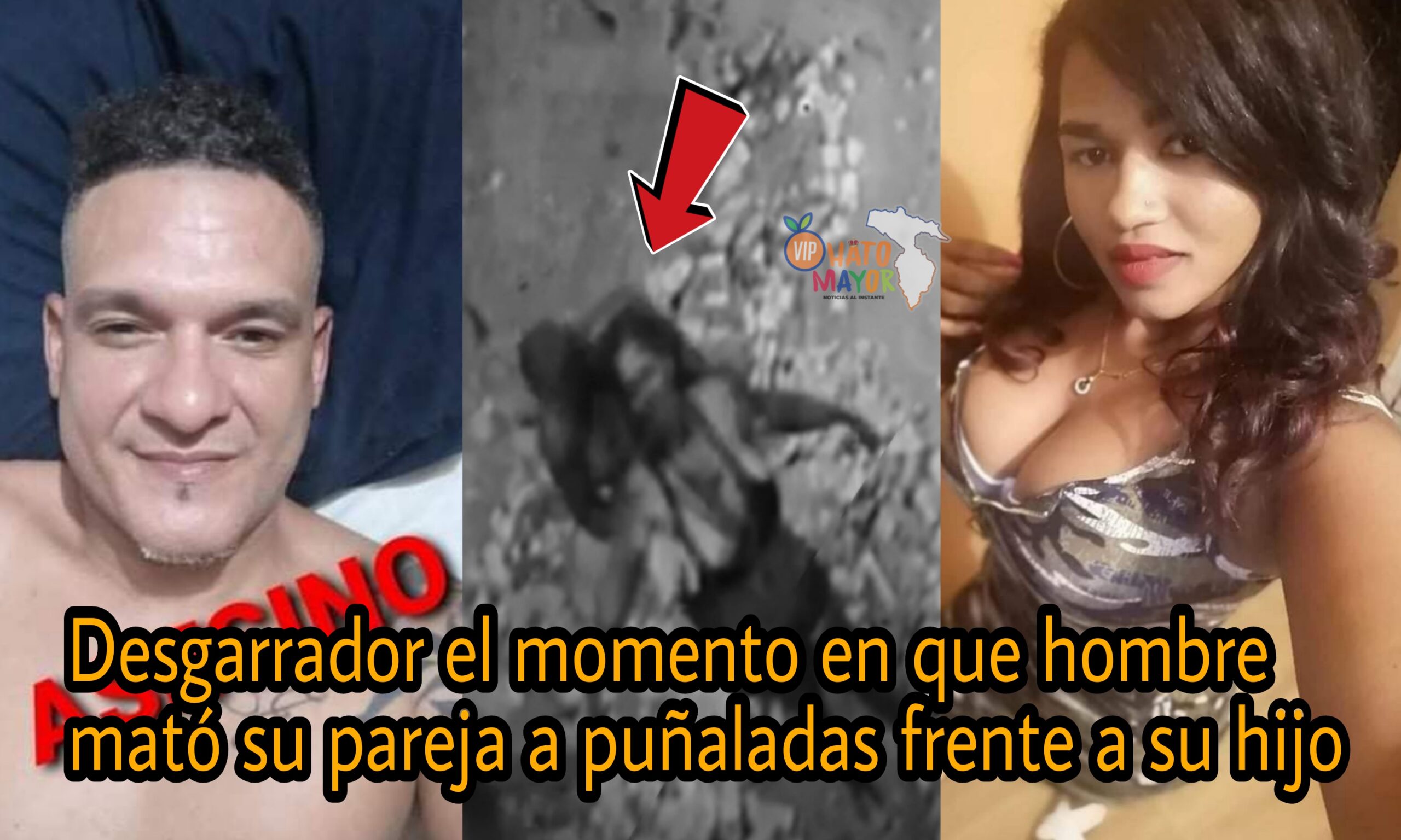 VIDEO Hombre mata su pareja a puñaladas en presencia de sus hijos en Boca Chica VipHatoMayor