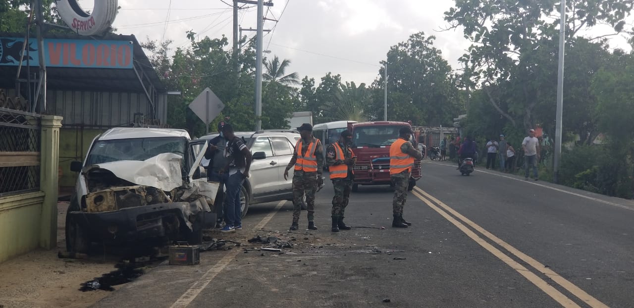 Triple accidente de tránsito deja una persona herida en la carretera Consuelo-Hato Mayor
