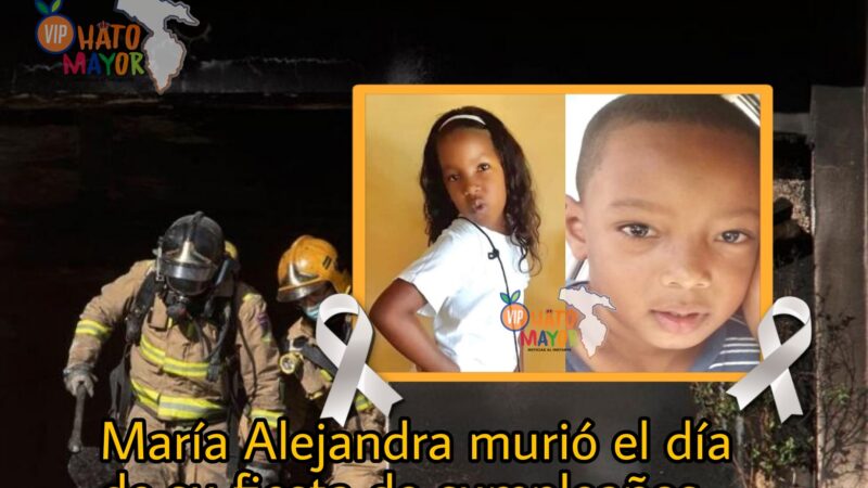 Dos hermanitos de 8 y 12 años murieron tras sufrir graves quemaduras al incendiarse su vivienda en Baní