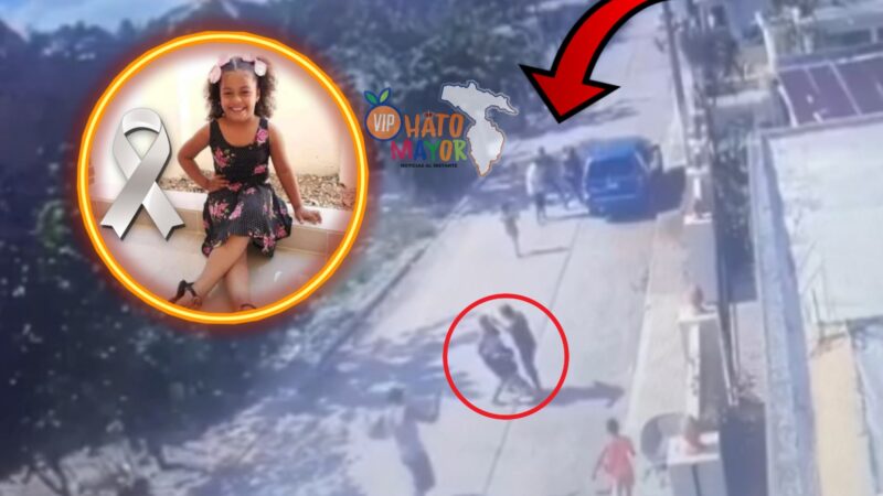 (VIDEO) Niña de 6 año muere aplastada por una yipeta en Sánchez Ramírez