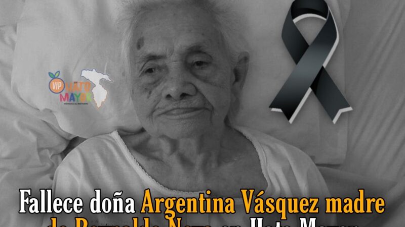 Fallece Doña Argentina Vásquez viuda de Nova en Hato Mayor